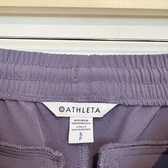 Athleta Stride Wide Leg Pants Athletic Athleisure Casual Travel Nightfall Small - Picture 8 of 11